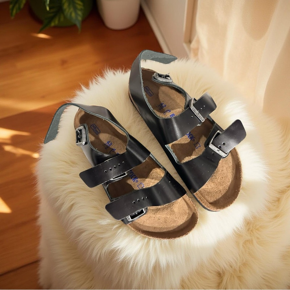 BIRKENSTOCK Soft Footbed Milano in Black leather - EU 42 R